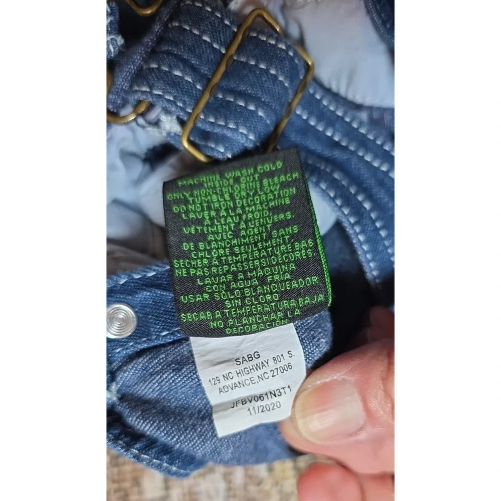 John Deere Kids Denim Bib Overalls 4T Adjustable Straps Unisex Farm Playwear